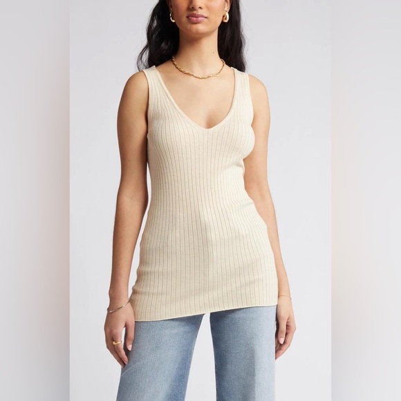 Rue Sophie Eliane Rib Tank | Size: Large | Excellent Condition for - Picture 7 of 7